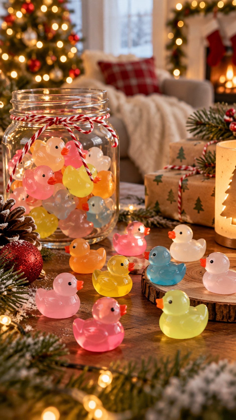 Glow-in-the-Dark Mini Resin Ducks