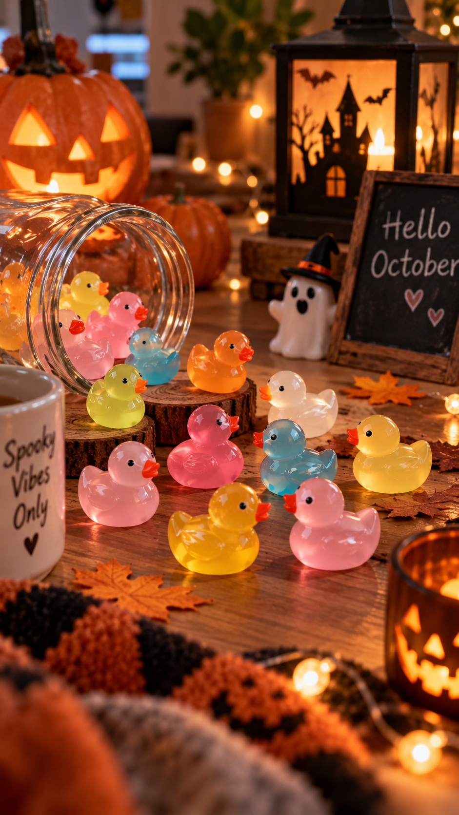 Glow-in-the-Dark Mini Resin Ducks